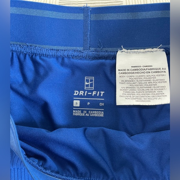 EUC Nike Tennis Skort Skirt Royal Navy Blue Small S - Picture 5 of 5